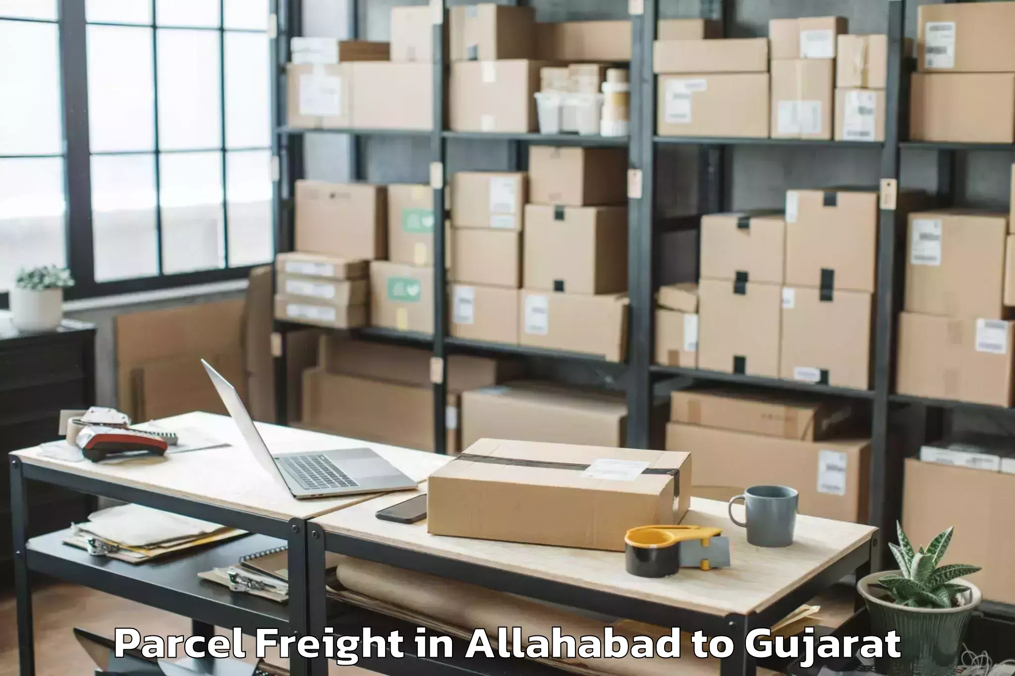 Professional Allahabad to Savli Parcel Freight